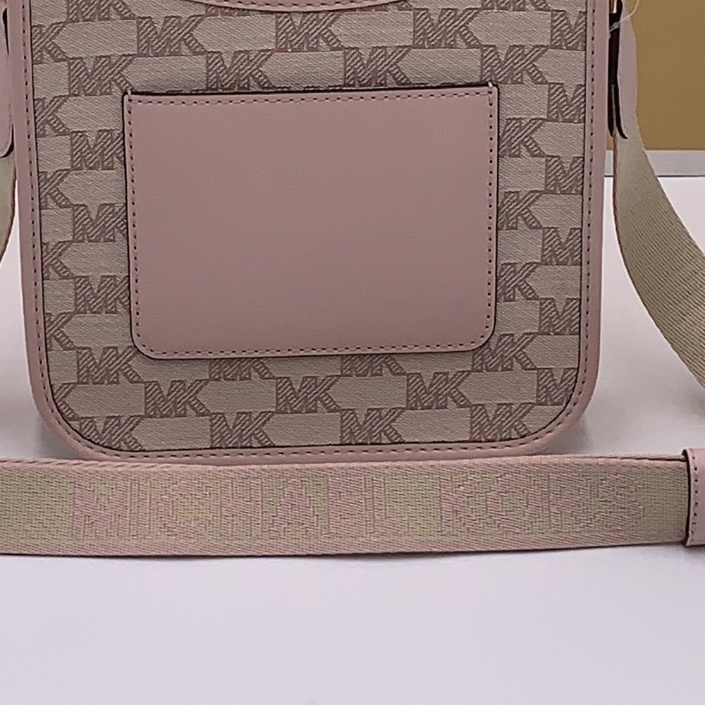 MICHAEL KORS Briley Small Logo Messenger XBODY Bag POWDER BLUSH MULTI - Picture 9 of 16